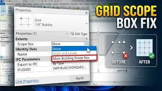 Why Your Grids Won't Move With Scope Boxes in Revit