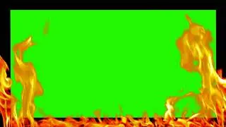 FREE HD Green Screen - FIRE BORDER EFFECT