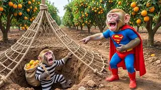 Monkey Mono Drives Tractor to Catch Orange Thief 🍊🚜 | Smart Farm Rescue & Honesty Lesson