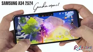 Samsung Galaxy A34 5G Genshin Impact Battery Drain test Update 2024 | Dimensity 1080