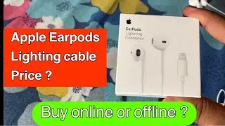 Apple EarPods Lighting Connectors,Price online and offline, and more  for Iphone users , sound 😍❤️