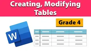 Creating, Modifying and deleting tables | Changing row height and column width.
