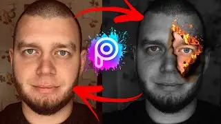Fire Face Editing | Огненное ЛИЦО | PicsArt tutorial