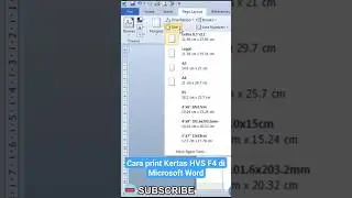 Cara print Kertas HVS F4 di Microsoft Word #tutorial #shorts #msword #simplenewsvideo