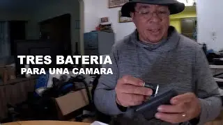 TRES BATERIA ES LO QUE USO PARA LA CAMARA