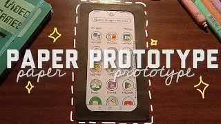 Paper Prototype of a mobile application.