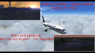 FSX-Steam Edition Start/Landung  Ben Gurion Airport - Int. Baghdad Airport