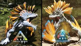 ARK ASCENDED VS ARK SURVIVAL EVOLVED ALL ABERRATION DINOS