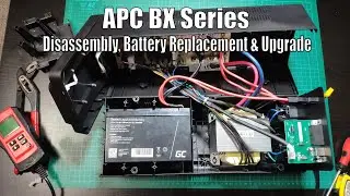 APC 1200 UPS Sealed Failed Battery Replace and Upgrade & LED Disable