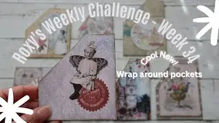 Cool New Diagonal Wrap Around Tab Pockets For Your Journal - #roxysweeklychallenge 2024 - Week 34
