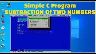 A Simple C program to Subtract two numbers with detail explanation | Learn To Code