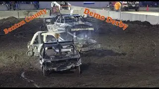 Benton County Fair Demo Derby in Sauk Rapids, MN 8-3-2022
