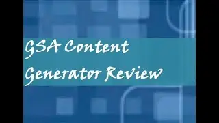 GSA Content Generator Review and Demo  - GSA Content Tutorial