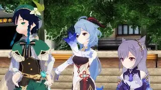 Zhongli's Fan Girl Club || Genshin MMD