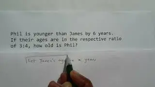 Age Ratio Word Problem