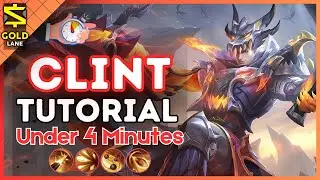 4-Minute Clint Tutorial in the Gold Lane || (MLBB S35) 2025