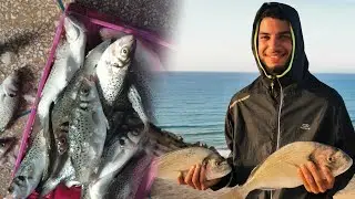 رحلة صيد شمال مدينة داخلة ولحمد لله كانت حصيلة متنوعة 🐟🌊😍