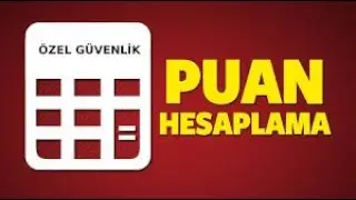 ÖZEL GÜVENLİK SINAVI PUAN HESAPLAMA 2022 