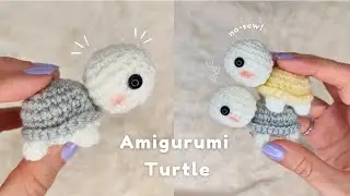Crochet Pocket Turtle🐢🤏Amigurumi Plushie Crochet Tutorial✨Beginner Friendly