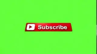 анимированная кнопка подписки гринскрин Animated subscription button green screen