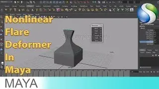 Nonlinear Flare Deformer in Autodesk Maya