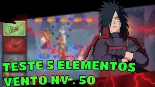 TESTE DOS 5 ELEMENTOS | VENTO NV 50 - NARUTO ONLINE