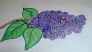 Скользящая петля.Цветочки сирени, незабудки