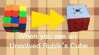 When You See a SCRAMBLED Rubik’s Cube!