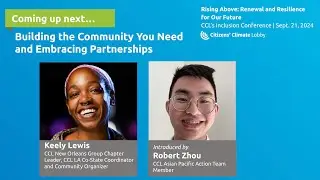 #CCL2024 Inclusion Conference: Building the Community You Need and Embracing Partnerships
