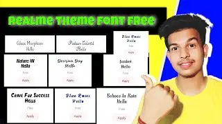 free font on realme theme store | realme theme font free 2022