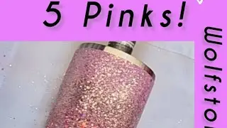 Pink Ombre 20 oz Tumbler 5 different pink colors