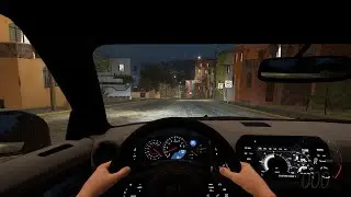 Night Rain Drive: Forza Horizon 5 Nissan GTR Gameplay
