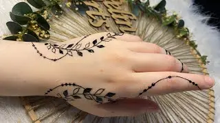 Easy arabic mehandi design 🔥 || رسم حنه سهل -نقش حناء #arabicmehndi