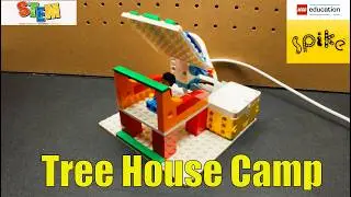 🏕️ LEGO SPIKE Essentials Tree House Camp Build | Fun STEM Robotics Project for Kids 🌳🤖 [4K]