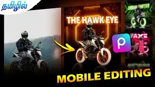 Bike NEON WHEEL photo editing PICSART EDITTING MOBILE| TAMIL BIKE PHOTO EDITING 