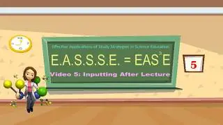 EASSSE Video 5 part 1 - Inputting After Lecture