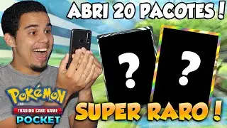 Ganhei CARTAS SUPER RARAS abrindo 20 pacotes no POKÉMON TCG POCKET