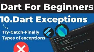 10. Dart Exceptions | Dart Course For Beginners | Dart Course | Dart tutorial