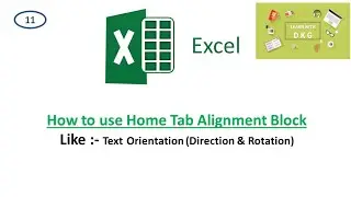 How to use Orientation in Excel