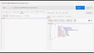 Lesson 12. postman Request format for the postMapping endpoint