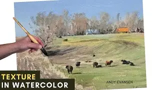 How to Use Texture in Watercolor: Add Depth & Organize Your Painting