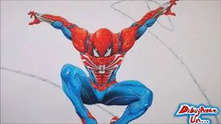 Dibujando a Marvel's SPIDER-MAN PlayStation con Sharpie | Drawing Marvel´s Spider-Man  | DibujAme Un