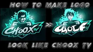 How to make logo look like choox tv | fast and easy tutorial | choox tv logo
