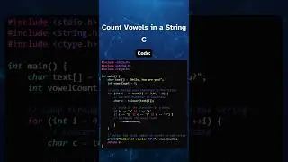 Count Vowels in C 