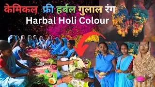 Harbal Holi Colour | केमिकल फ्री हर्बल गुलाल रंग | How to make herbal holi colour | harbal gulal