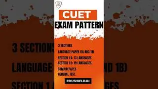 CUET 2024 Exam pattern ❤️‍🔥 #cuet2024 #du
