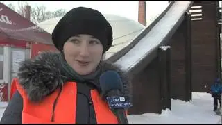 Жители Невского района покатались на ватрушках