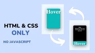How to make your card change details on hover using HTML and CSS only #css #html #hover