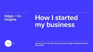 How I Started My Business
