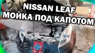 Nissan Leaf Мойка Электромобиля Под Капотом Безопасно